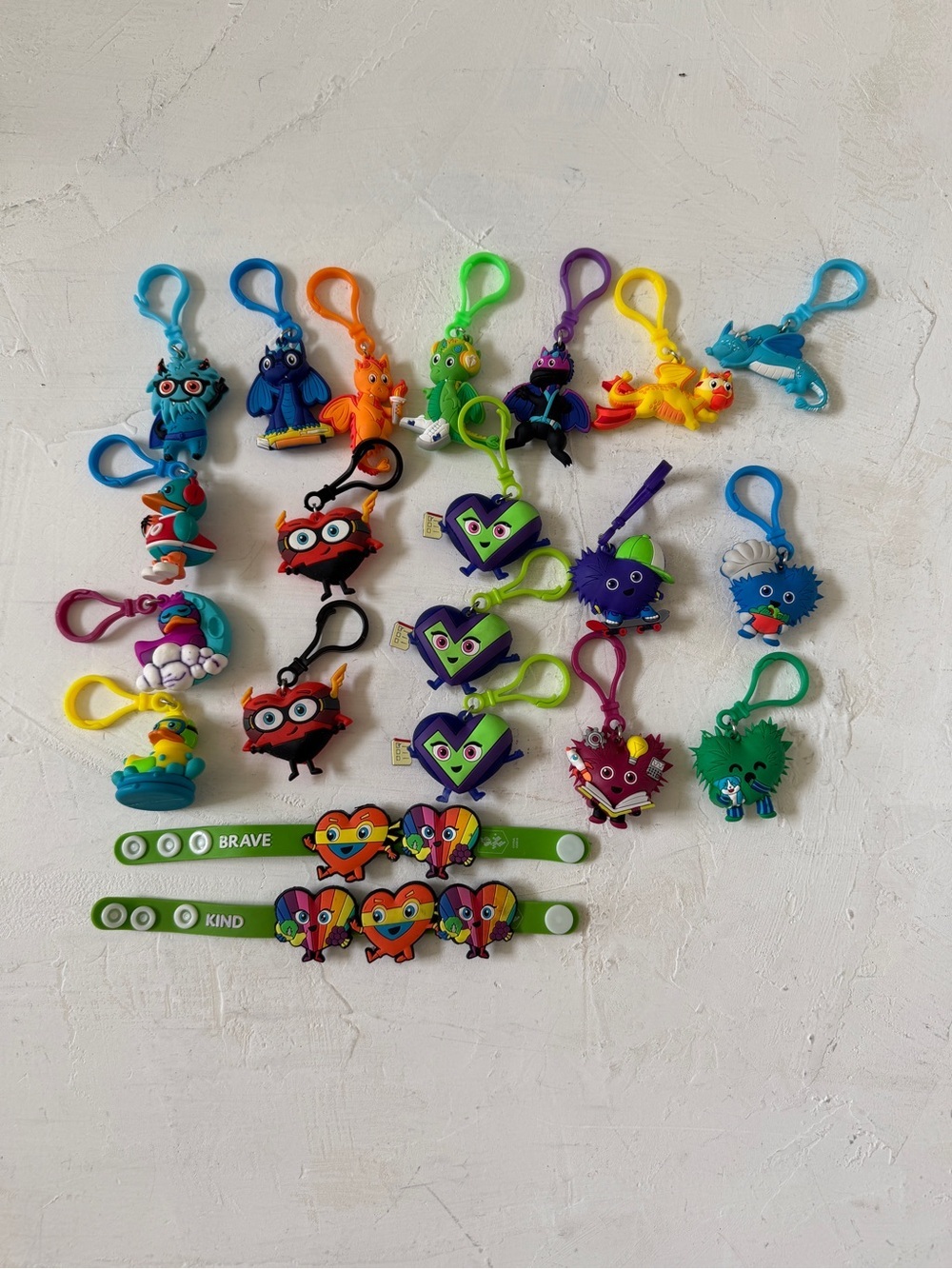 American Heart Challenge Keychain Ducks Heart Dinosaur